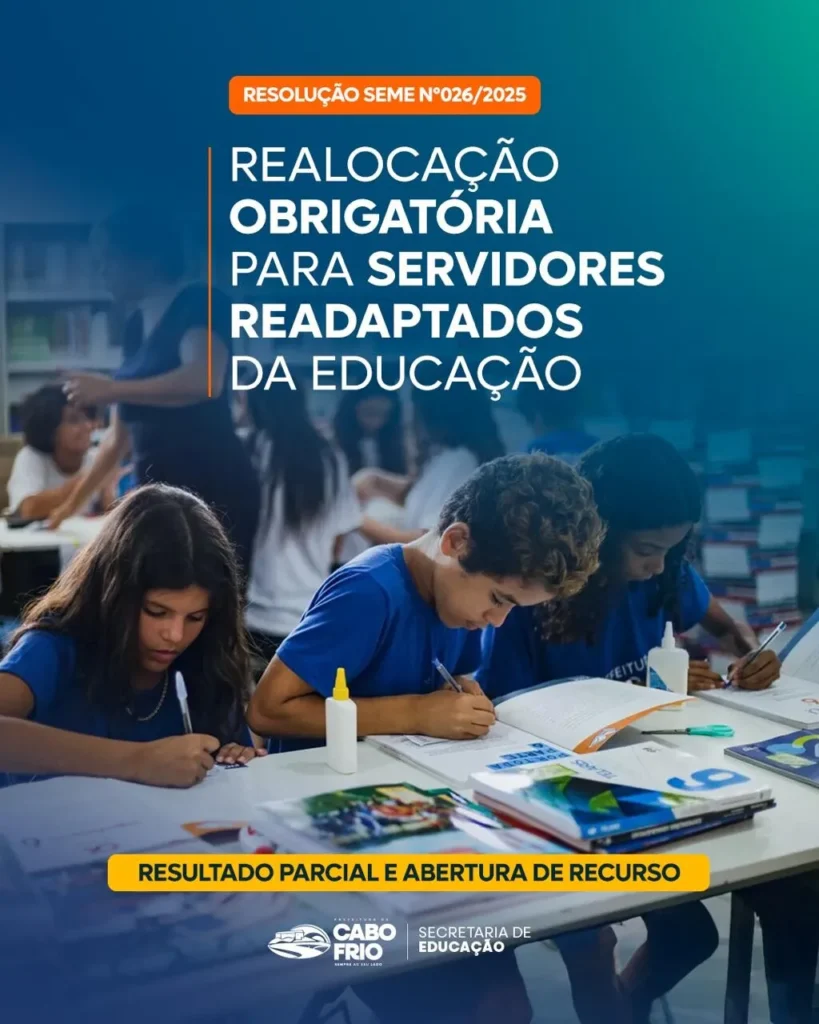 Cabo Frio: Resultado Preliminar da Realocação de Servidores Readaptados é Divulgado