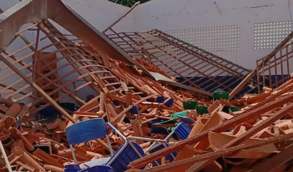 Desabamento na Escola Municipal Tomé de Sousa em Imperatriz: Situação Após a Chuva