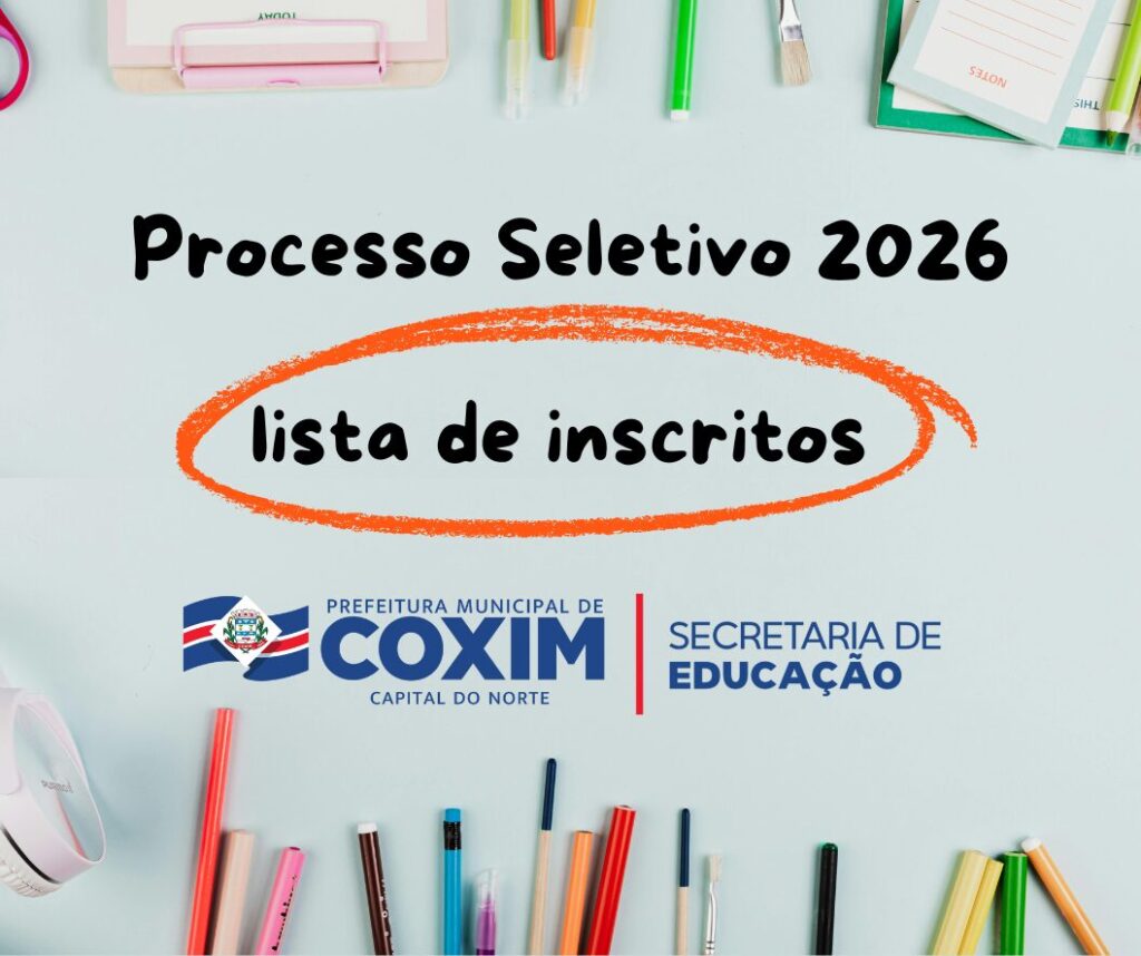 Prefeitura de Coxim Lança Lista de Inscritos no Processo Seletivo Simplificado para 2026