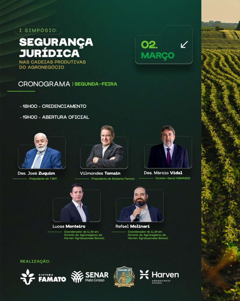 I Simpósio de Segurança Jurídica no Agronegócio em Mato Grosso: Um Debate Necessário