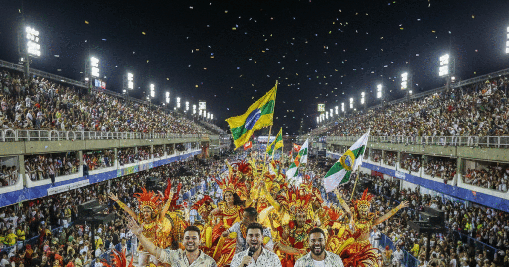 João Gomes brilha na Sapucaí com performances ao lado de ícones da música João Gomes brilha na Sapucaí com performances ao lado de ícones da música