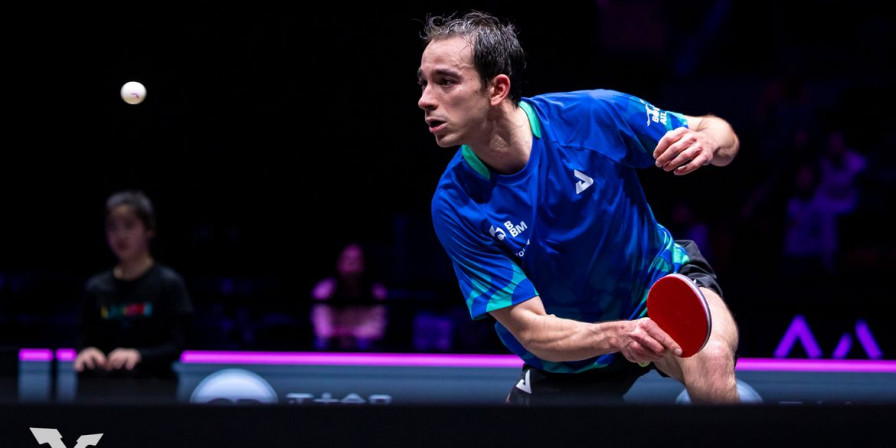 Hugo Calderano é Eliminado por Rival Francês no WTT Champions de Chongqing Hugo Calderano é Eliminado por Rival Francês no WTT Champions de Chongqing
