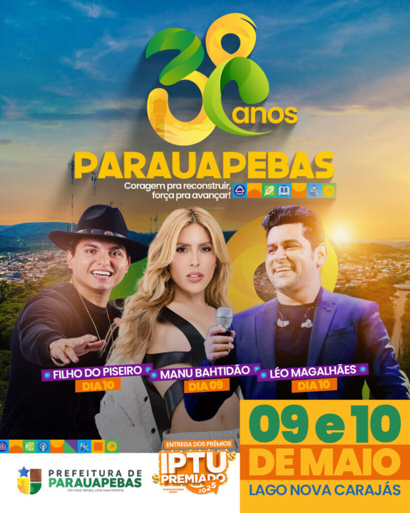 Parauapebas Celebra 38 Anos com Música e Cultura: Uma Festa Inesquecível