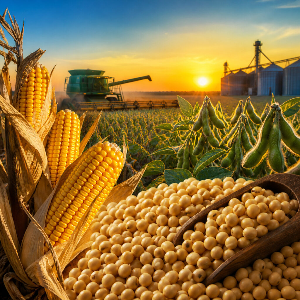 Produção Agrícola em Alta: Soja e Milho Devem Superar 180 Milhões de Toneladas, Impulsionando o Agro