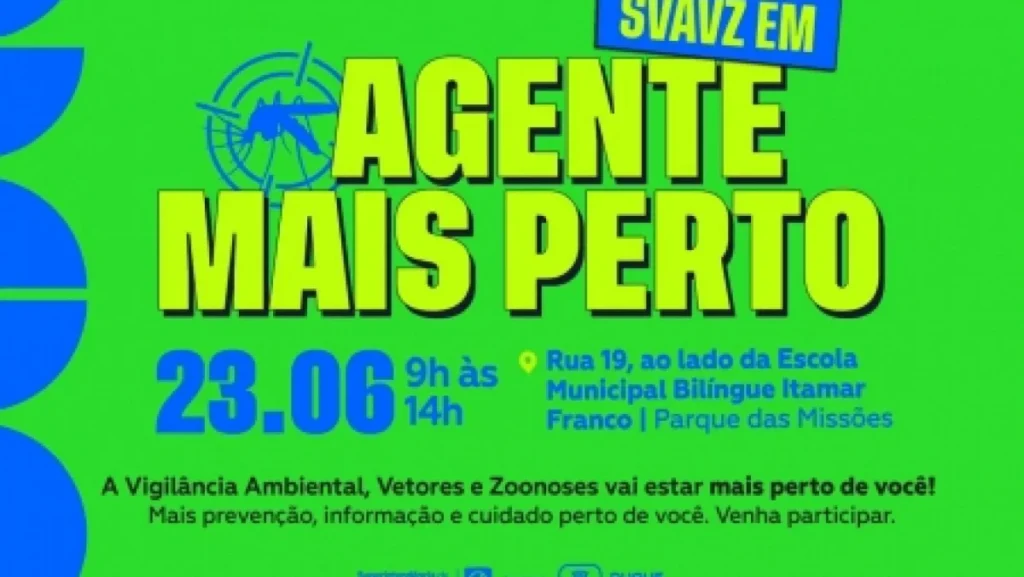 Caxias fortalece saúde no Parque das Missões com ação 'Agente Mais Perto'