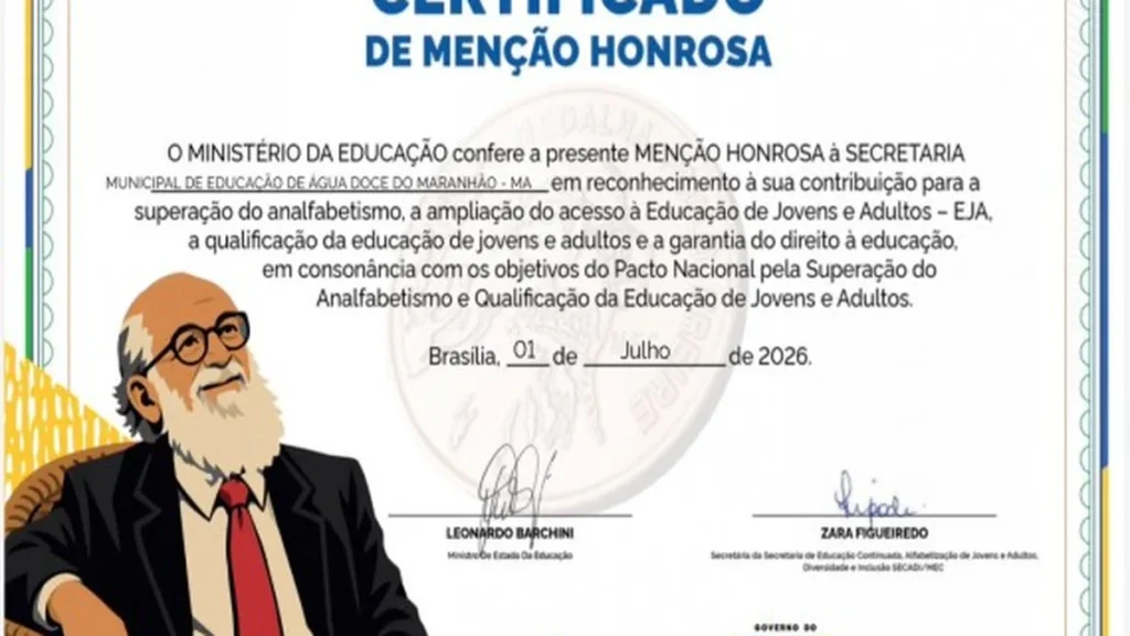 Água Doce do Maranhão recebe destaque do MEC por avanços na Educação de Jovens e Adultos Água Doce do Maranhão recebe destaque do MEC por avanços na Educação de Jovens e Adultos
